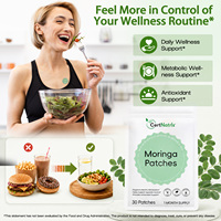 CertNatrls Patchs Transdermiques Moringa et Berbérine pour la Perte de Poids, Étanche, Anti-âge et Antioxydant