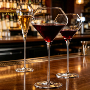 Ensemble <span class=keywords><strong>de</strong></span> verres à vin en cristal sans plomb soufflé à la main Lanques Modern, pour vin rouge, vin <span class=keywords><strong>blanc</strong></span>, passe au lave-vaisselle - Product Image 6