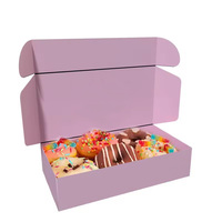 Boîtes d'emballage pour boulangerie en gros, personnalisées avec logo, écologiques, biodégradables, en matériaux recyclés, pour beignets, biscuits, gâteaux, pain, pâtisseries