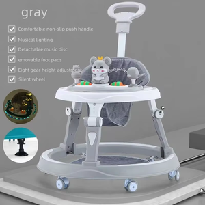 Sıcak satış yeni bebek yürüteci çok fonksiyonlu anti-o-bacak anti-rollover arabası bebek oturabilir ve sürücü öğrenmek için itin - Product Image 3