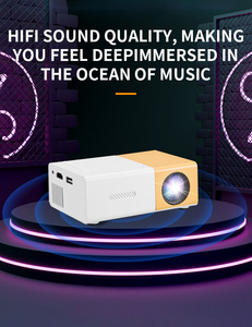 Bolsillo HD 1080P HD Led Mini proyector YG300 resolución 480*320P proyector portátil Dispositivo de potencia de banco - Product Image 2