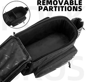 Sac de transport arrière de vélo, porte-bagages de vélo, sacoche d'accessoires de vélo électrique, sacs de rangement, sac de coffre de vélo - Product Image 5