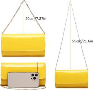 Custom Shiny Leather Envelope Clutch Lady Evening Handbag Mirror Leather Stylish <b>Small</b> Shoulder Bag <b>Purse</b> for Christmas Party - Product Image 3