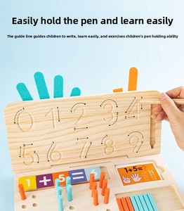 Creative Wooden Counting Stick Hand Shape Toy Multifunctional Math Learning Educational Tool for Toddlers Kids Number Training - Product Image 6