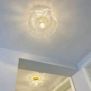 Nuevo diseño LED pasillo luces de entrada lámpara de techo con forma de flor de acero inoxidable para pasillo - Product Image 3