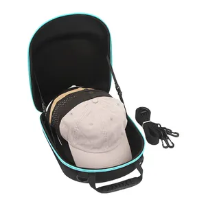 Custom Portable Cowboy Hat Travel Carrying Case Universal Baseball Hat Carrier Case Eva Storage Box Bag Cap Hat Carrier Case
