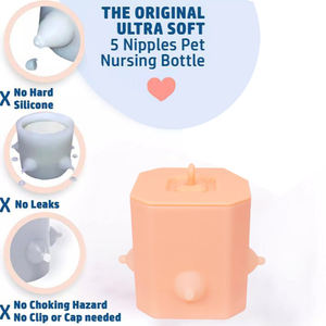 Mangeoire à lait d'allaitement pour chiot avec mamelons chaton Station d'alimentation Silicone Designer chien fournitures en caoutchouc - Product Image 6