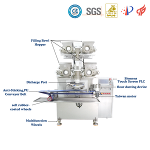 Machine à incruster à quatre trémies pour la production de biscuits <span class=keywords><strong>Marguerite</strong></span> au melon et de pain farci - Product Image 6