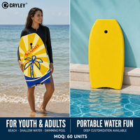 Bodyboard graphique personnalisé léger pour le surf sur les vagues, pour la plage, la piscine, les sports nautiques, les jeunes, les adultes, l'été, l'océan