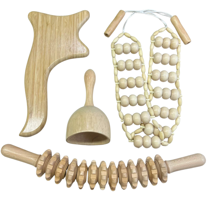 Wooden Foot Massager Roller Musical Function