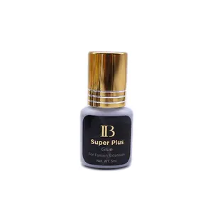 5ml IB Super Plus pegamento para extensiones de pestañas sombrero de oro Corea duradera seca rápido Lash pegamento 1-2s larga últimas 6 semanas pegamento de pestañas