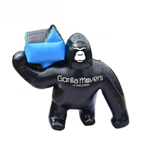Figure gonflable de gorille de vente supérieure pour annoncer la figure gonflable de personnages de dessin animé promotionnelle