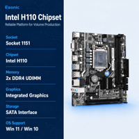 Motherboard ITZR Factory H110 Chipset Intel Socket 1151 Mendukung Prosesor Core I3 I5 I7 I9 Generasi ke-6, ke-7, ke-8, dan ke-9