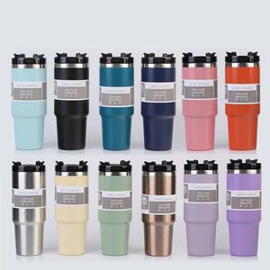 Wholesale Large Capacity 20Oz 30Oz Custom Stainless Steel Vacuum Insulated Water <b>Bottle</b> Tumbler Flask With Straw - Product Image 6