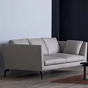Sofa kulit/kain Nordik sederhana Modern, Sofa dua atau tiga kali lipat untuk ruang tamu