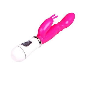 Vibrateur double vibrant rechargeable en silicone en forme de lapin pour point G, étanche, intégré, pour masturbation féminine, vente en gros à prix réduit - Product Image 5