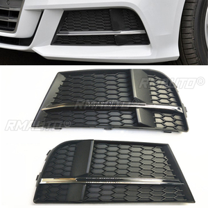 Paire de grilles de phares antibrouillard avant style nid d'abeille pour Audi A3 S-Line 2016-2020 - Product Image 3