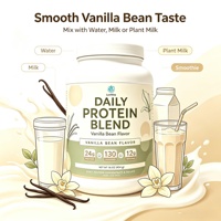 LuvVita OEM Extreme Whey Protein Powder 18g Protéines 5.5g BCAAS Saveur Vanille Complément Nutritionnel Sportif pour la Récupération Musculaire