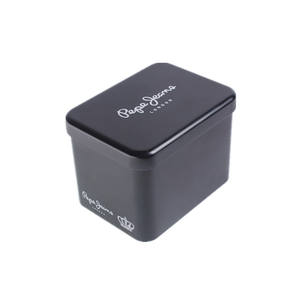 Vente en gros <span class=keywords><strong>de</strong></span> boîte <span class=keywords><strong>de</strong></span> luxe en métal avec impression personnalisée <span class=keywords><strong>de</strong></span> <span class=keywords><strong>marque</strong></span> design emballage fossile boîte carrée rectangulaire vide en fer blanc pour <span class=keywords><strong>montre</strong></span> - Product Image 4