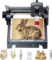 Machine à graver ACMER S1 3500mW bois/acrylique |   Point laser de 0,04 mm, zone de travail de 130 x 130 mm, design compact pour bureau, garantie de 5 ans