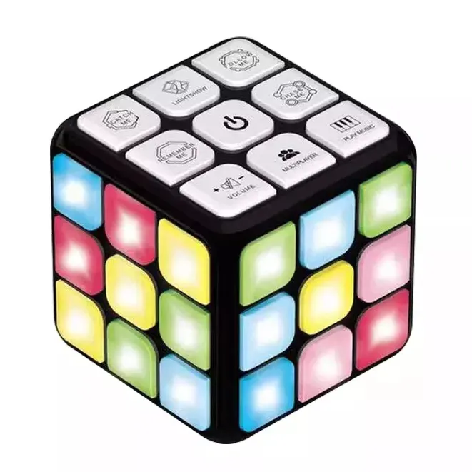 Cube de jeu de Puzzle électronique portable 4 en 1, jouets d'entraînement du cerveau de mémoire, Stem, Cube Musical clignotant éducatif pour enfants et adultes