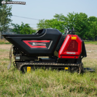 Mini-dumper sur chenilles en caoutchouc XINIU KS2700T, benne à béton autochargeante, chargeur compact pour chantier