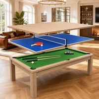 Table de jeu multifonctionnelle 3-en-1 SZX, table de billard de 7 pieds, table à manger et table de tennis de table, MDF, couleurs personnalisées, vente en gros pour usage commercial