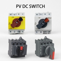Interrupteur isolateur solaire 2P 32A Max 1500V sur rail DIN avec poignée rotative pour système solaire