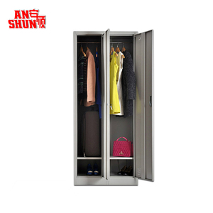 CAS-025 <strong>Cheap</strong> Price <strong>Wardrobe</strong> Bedroom Furniture Metal 2 Door Clothing Cupboard <strong>for</strong> <strong>Sale</strong> - Product Image 6