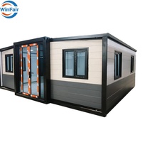 Maisons préfabriquées extensibles WinFair, villas conteneurs prêtes à l'emploi au Pakistan avec chambre pour villa rurale/ferme/éco-lodge