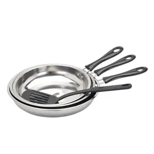 High Quality Stainless Steel Frying Pan Woks cheap skillet