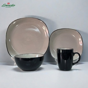 Bán Buôn Nhật Bản Phong Cách Retro Handmade Bộ Đồ Ăn Bằng Gốm Sáng Tạo Màu Men Salad Ramen Súp Gạo Bát Đĩa Đặt Bữa Ăn Tối - Product Image 4