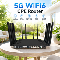 Router Empresarial 5G Inteligente con QOS, Multi-SIM, Multi-Aplicación, 3000Mbps WIFI6, Router OpenWrt Inalámbrico 5G CPE con SIM