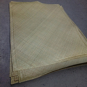 Handmade Bamboo Mats Water Bamboo Ci Bamboo Green Herringbone Pattern Eco Friendly Bed Sheet 1.5x1.9 1.2x1.8 1.8x2.0 China - Product Image 4