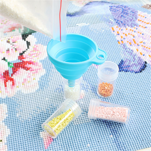 82/164/246 Garrafas Multi-função Gaveta Caixa de Armazenamento Garrafa Quadrada + Funil + Adesivo Define Diamante Pintura Acessórios Recipiente - Product Image 2