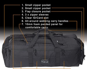 Borsa <span class=keywords><strong>da</strong></span> <span class=keywords><strong>Viaggio</strong></span> Extra Large XXXL <span class=keywords><strong>con</strong></span> Tracolla Rimovibile e <span class=keywords><strong>Spallacci</strong></span> per Zaino, Capacità 90 Litri - Product Image 4