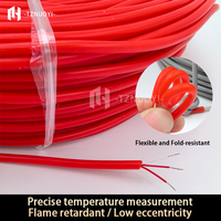 Câble flexible blindé PT100 PT1000 RTD, en cuivre étamé toronné, 3 conducteurs, haute résistance à la température, câble de capteur industriel