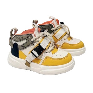 Zapatillas deportivas de primavera para niños, zapatillas casuales de skate para niñas, zapatillas de baloncesto de caña alta para niños - Product Image 1
