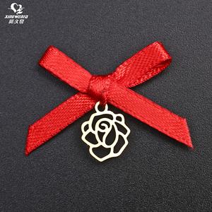 Accesorios de ropa interior Cinta de satén con purpurina Hermosa decoración de sujetador Nudos de lazo Amuletos de lazo de mariposa Sujetador Rosel dorado Colgantes de lazo - Product Image 1