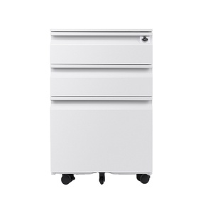 Tùy chỉnh có thể khóa màu đen công suất lớn kim loại vẽ di động bệ thép di động văn phòng Tủ hồ sơ - Product Image 4