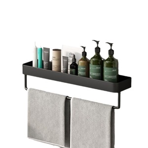 Estante de almacenamiento para baño, montado en la pared, rectangular, duradero, de 50x30 cm, para ducha, inodoro y tocador - Product Image 5