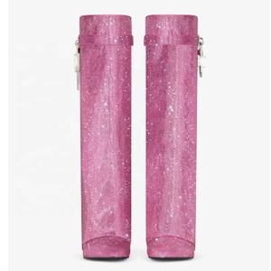 <span class=keywords><strong>Botas</strong></span> de invierno de tacón de cuña <span class=keywords><strong>con</strong></span> punta, de alta calidad, <span class=keywords><strong>con</strong></span> diamantes Shark Lock, hasta la rodilla, para mujer, a la moda, sin cordones, para combinar <span class=keywords><strong>con</strong></span> pantalones - Product Image 3