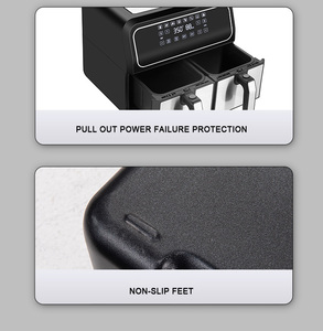 Electrodoméstico de cocina, <span class=keywords><strong>horno</strong></span> de <span class=keywords><strong>pan</strong></span>, dos cesta de freír, gran capacidad, multifunción, 8L, automático, sin aceite, freidora de aire - Product Image 6