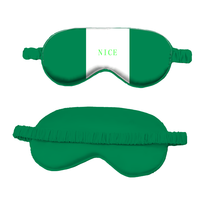 Masque de sommeil en soie simulée avec drapeau national du Belize personnalisé, sangle élastique réglable, pour les siestes quotidiennes de courte durée
