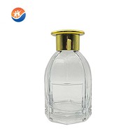 Bouteilles diffuseurs d'aromathérapie en verre hexagonales spéciales avec couvercle noir 50 120ml 150ml 180ml Diffuseur de parfum