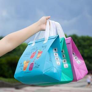 Bolsa Térmica Grande Personalizada con Logotipo para Restaurante, Tipo Conveniente, de Tela No Tejida, Reutilizable, para Llevar Comida y Hielo - Product Image 4