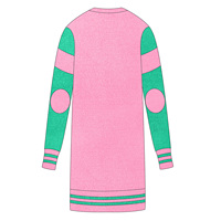 Manteau long en laine tricotée pour femme, personnalisable, haute qualité, best-seller, idéal pour le printemps, style cardigan en cachemire pour sororité