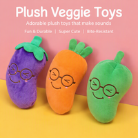 Jouets en peluche en gros pour animaux de compagnie, en forme de crème glacée, résistants aux morsures, jouet en corde pour chien, jouet en peluche pour animaux de compagnie