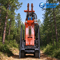 Foreuse hydraulique diesel montée sur chenilles pour le forage de puits profonds et la construction de réseaux d'eau