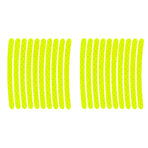 Gran oferta, 20 unids/set, <span class=keywords><strong>llantas</strong></span> de rueda, cinta de barra, <span class=keywords><strong>vinilo</strong></span> reflectante de alta luz, rollo de Pvc, pegatina de rueda, llanta reflectante para <span class=keywords><strong>coche</strong></span> - Product Image 3